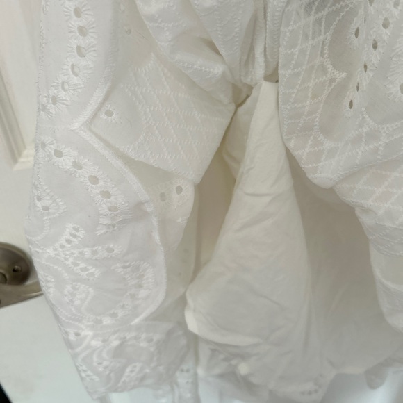 Vici Collection Noelle White Eyelet Strappy Open-Back Sundress - Picture 11 of 13